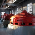 Hydro power plant unit 1-4 showing Woodward governor units.